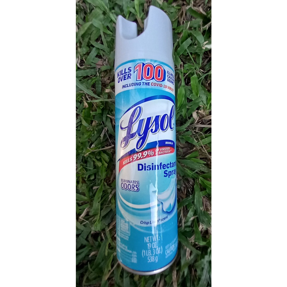 Lysol Disinfectant Spray, Crisp Linen Scent 538g bigger size sold per