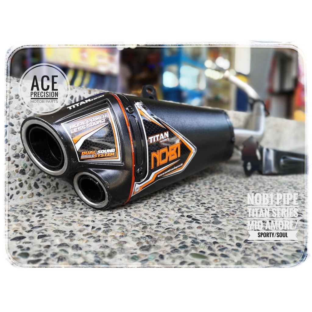 NOB1 PIPE TITAN SERIES W/SILENCER MIO AMORE/SPORTY/SOUL Shopee