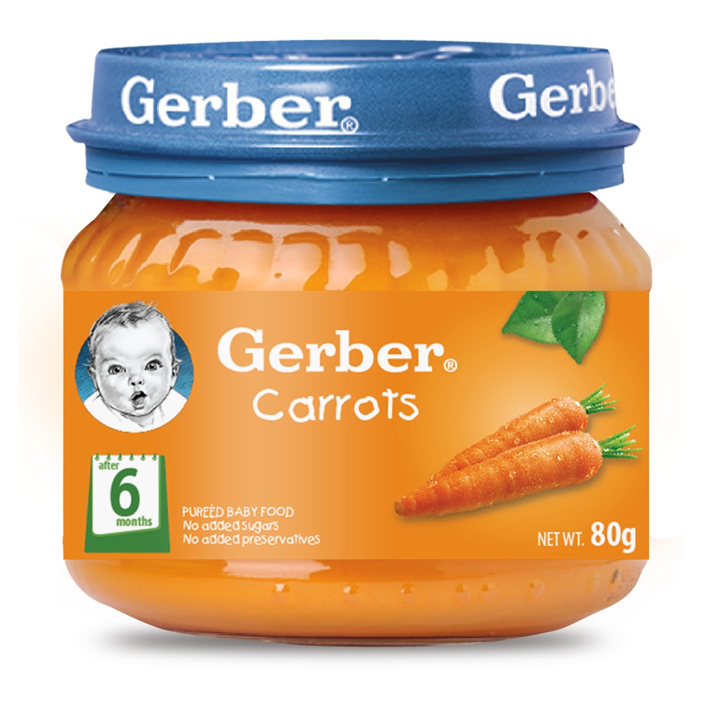 Gerber Baby Food Carrot Puree 80g Shopee Philippines
