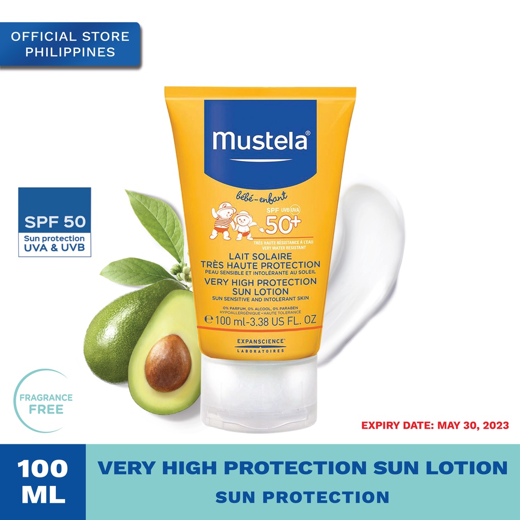 Mustela Very High Protection Sun Lotion 100ml, SPF 50+ (Expiry Date