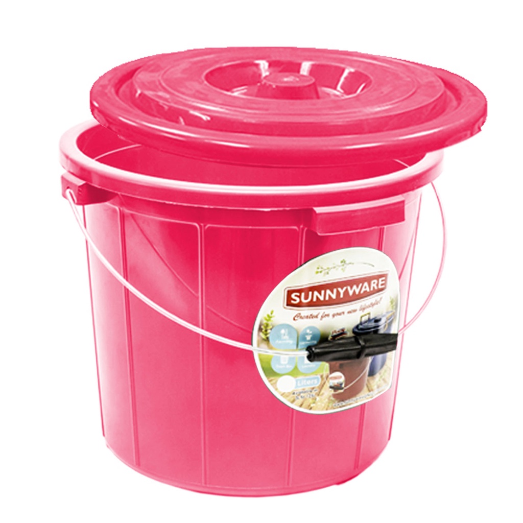 Sunnyware 96175 20 Liter (5 Gal) Pail with cover Ordinary Shopee