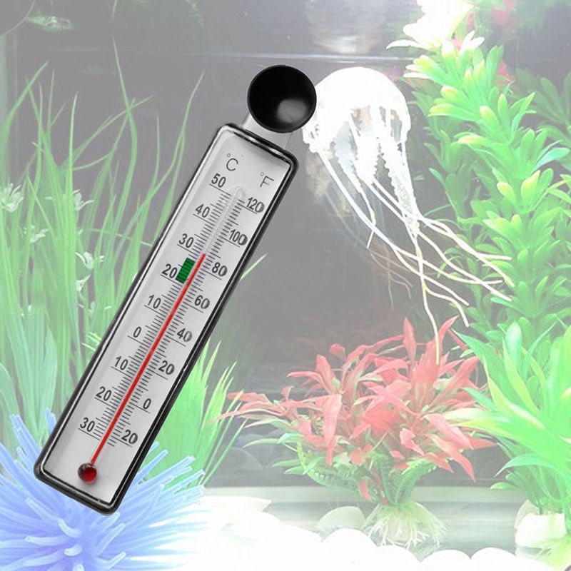 Aquarium Fish Tank Thermometer Glass Meter Water Temperature Gauge