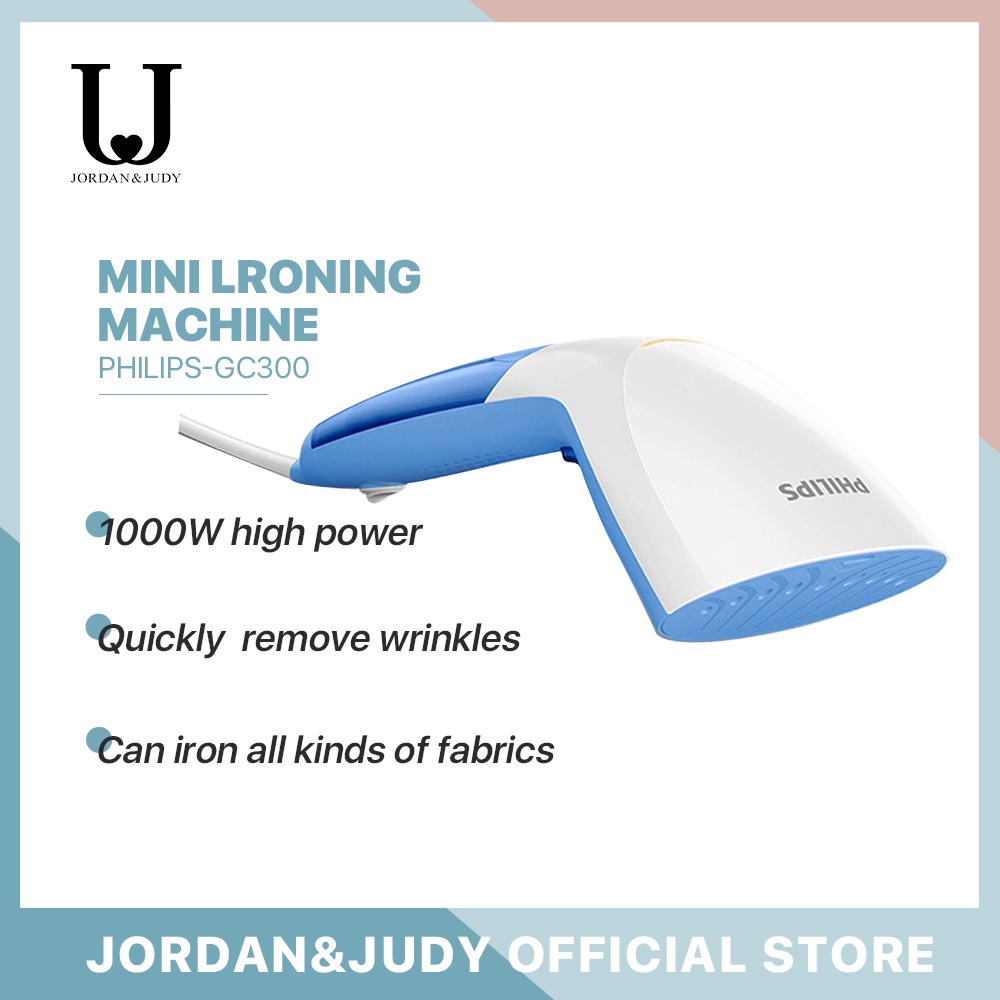 Philips Garment Steamer Portable Handheld Sterilization Garment Steamer with Ironing Brush GC300