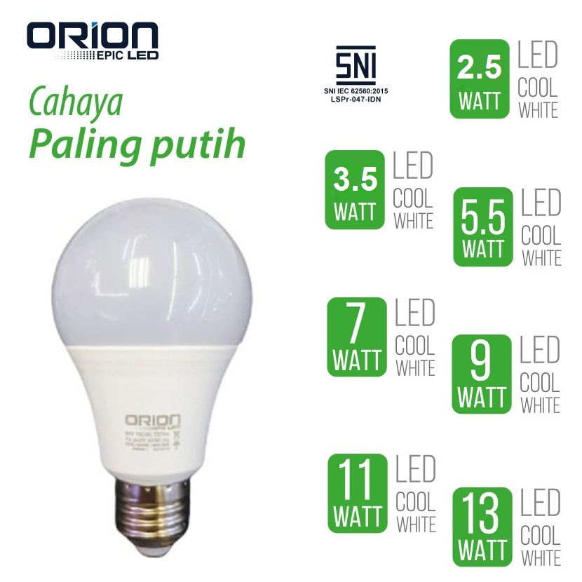 Orion E27 EPIC LED Bulb Shopee Philippines