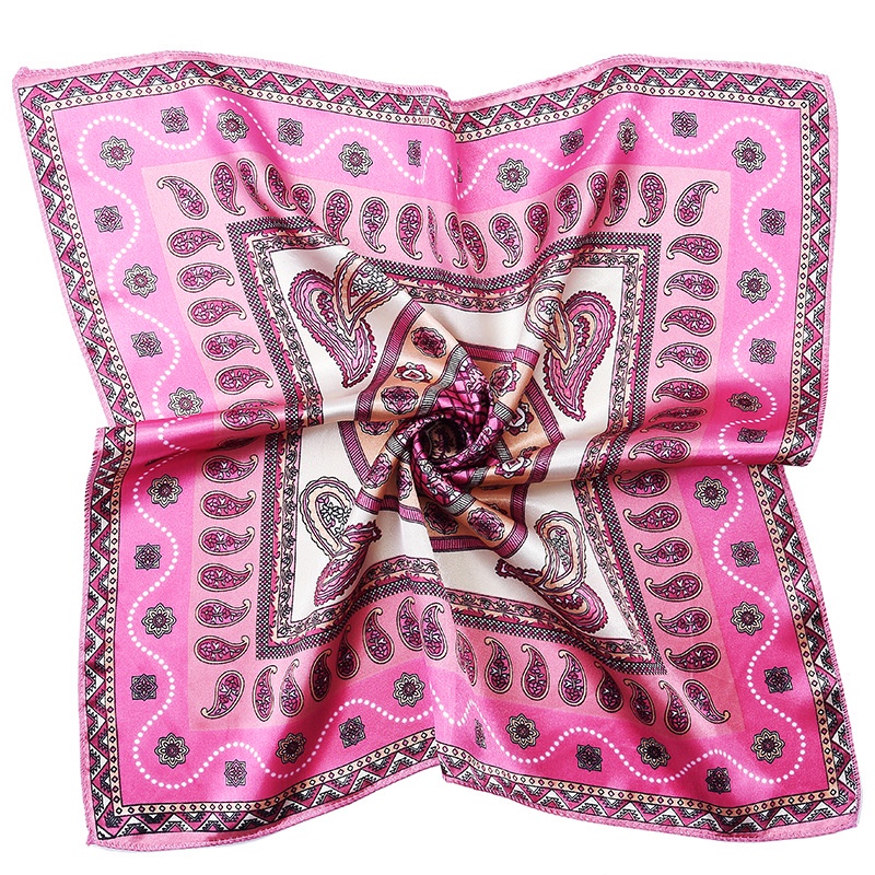 Silk Bandana/ Top Tube Scarp Scarf/ Bandana for Women /Square Silk
