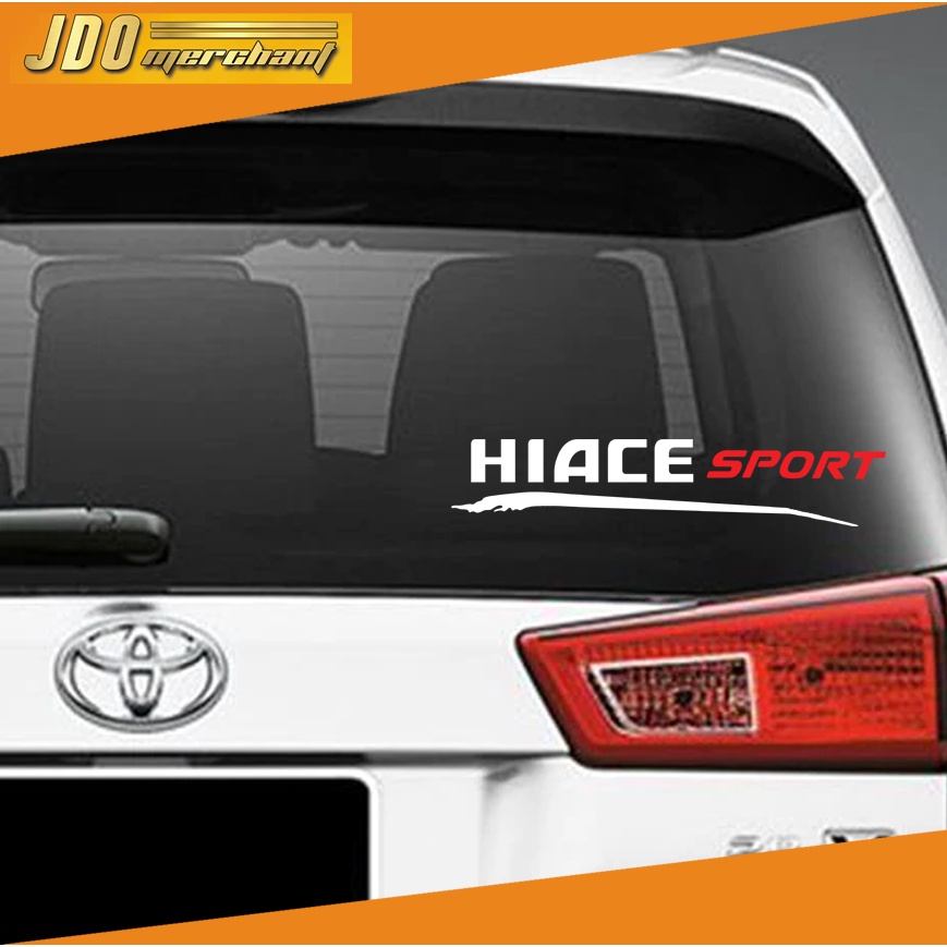Toyota Hiace Sport Sticker For Rear Windshield 1pc Shopee Philippines