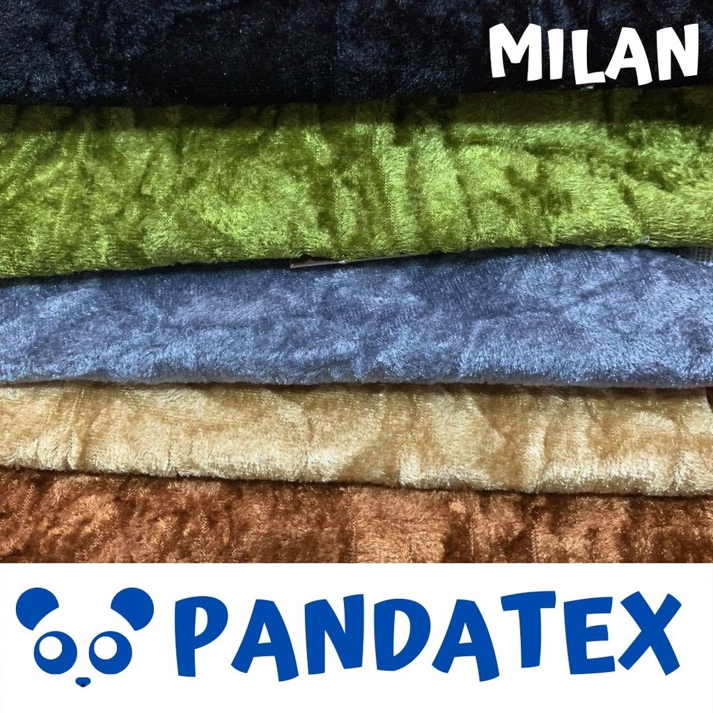 NEW! Milan Crushed Velvet Upholstery Fabric tela per yard for sofas