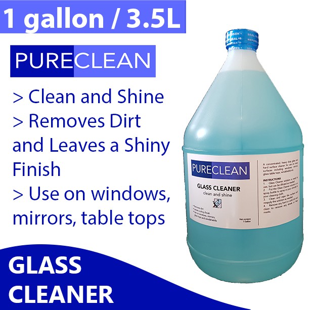 PURECLEAN Glass Cleaner Clean and Shine Removes Streaks and
