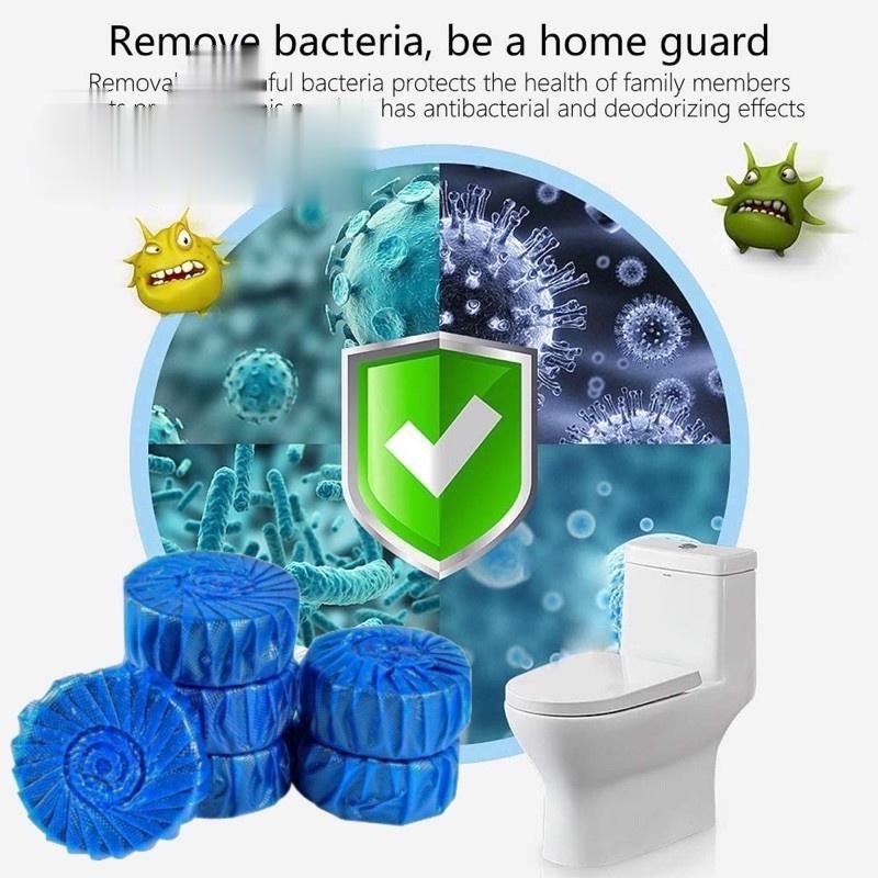 Trendy 1 Pcs Blue Tablet Toilet Bowl Cleaner Automatic Tank Bowl