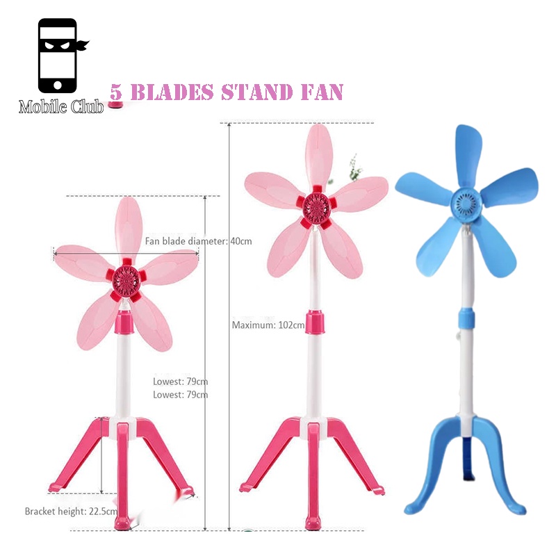 Mobile Club 5 Blades Stand Fan Family Electric Stand Fan Sale Home Fan