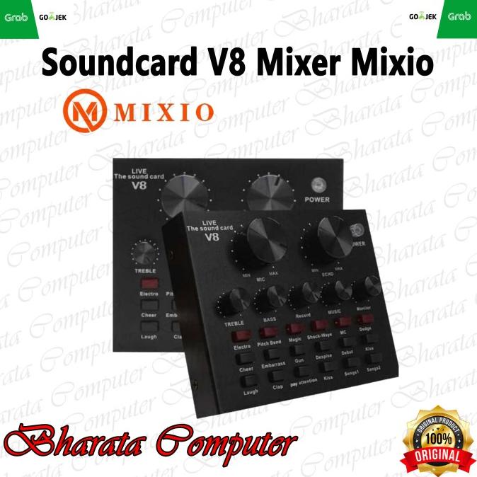 V8 Sound Card Mixer V8 Sound Card Mixio Audio External Sound Card