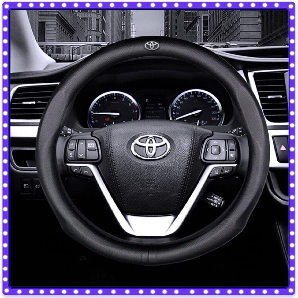 Toyota Leather Steering Wheel Cover Fit for Toyota Vios Altis Camry MPV