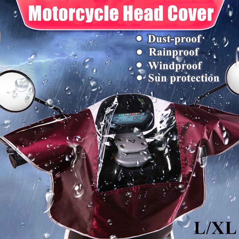 Motorcycle Front Rain Cover for Sun Protection Universal Waterproof