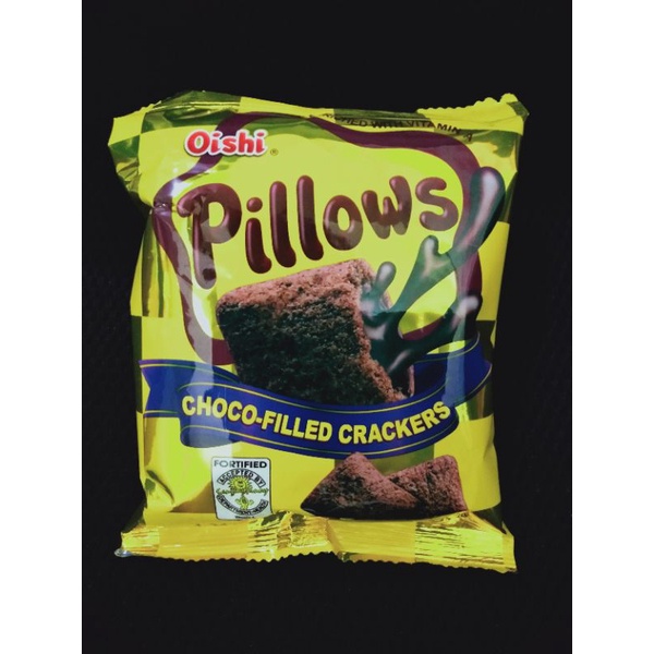 Oishi Pillows ChocoFilled Crackers 38g Shopee Philippines