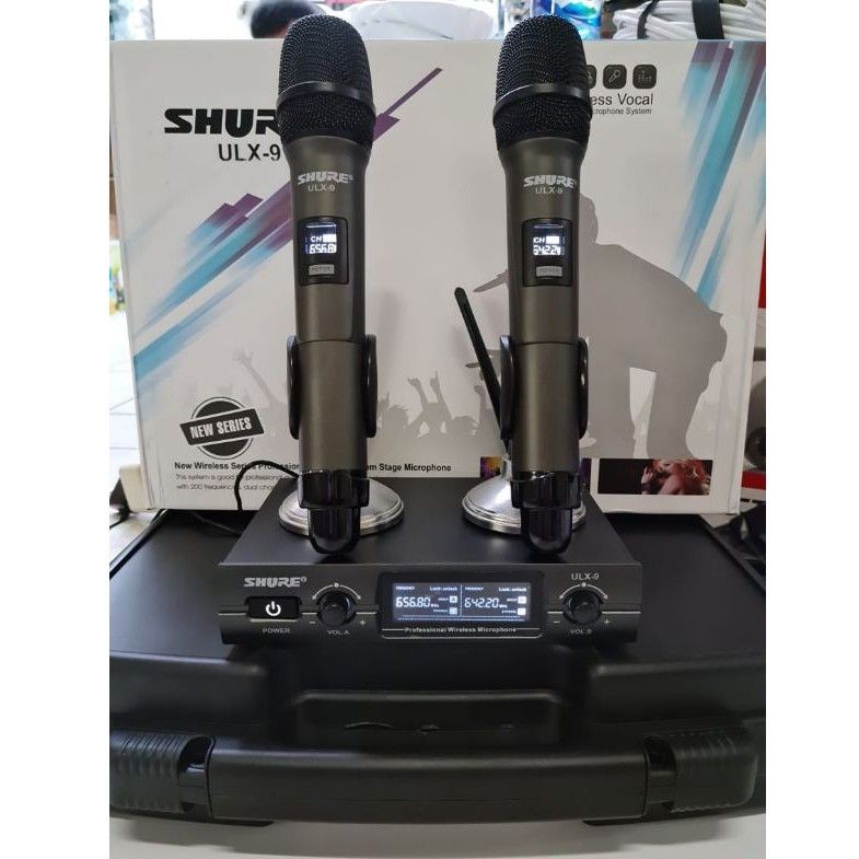 Mic WIRELESS SHURE ULX9 mic Without SHURE ULX 9 (2 mic handle) Shopee