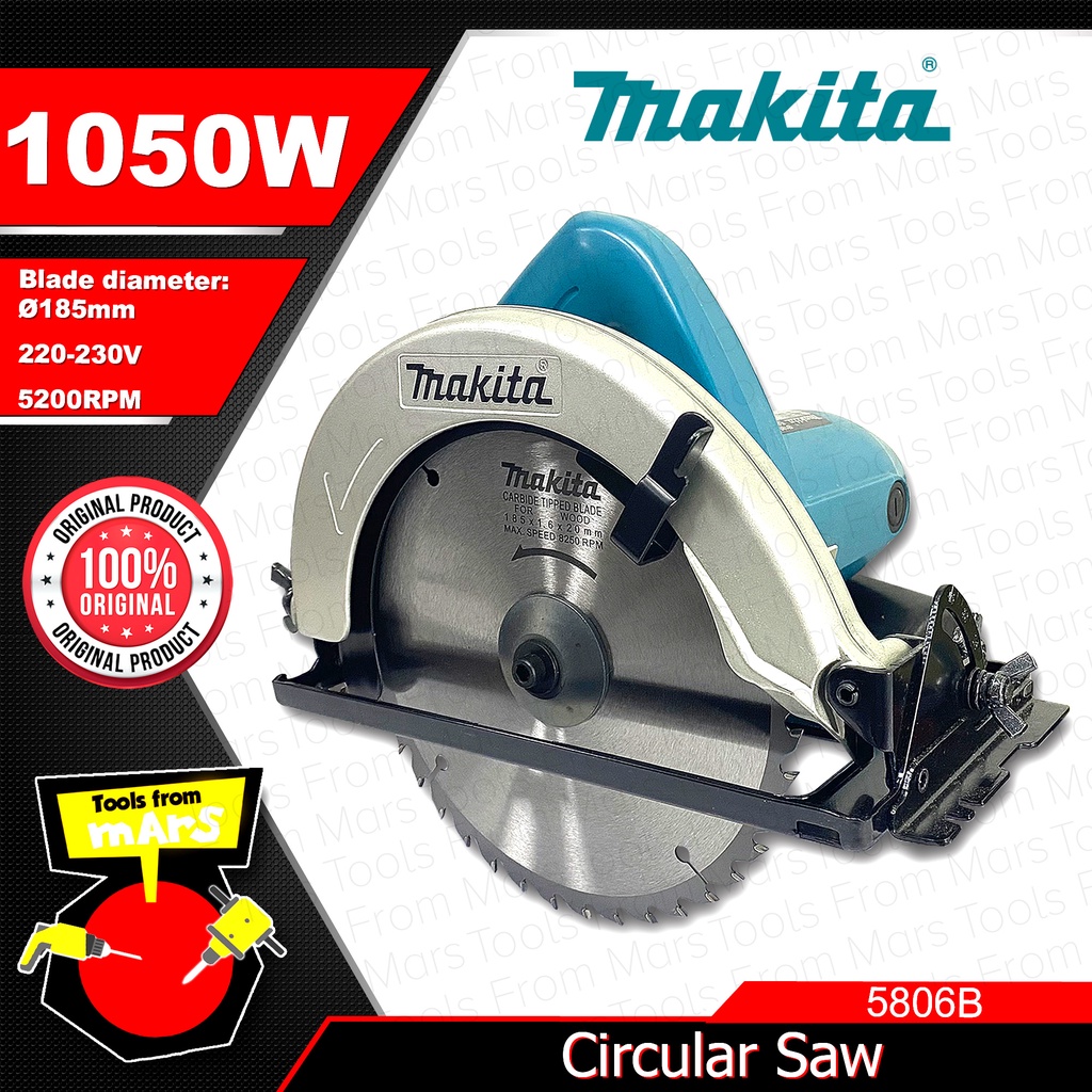 MAKITA Original Circular Saw 1050W 5806B •TOOLS FROM MARS• Shopee