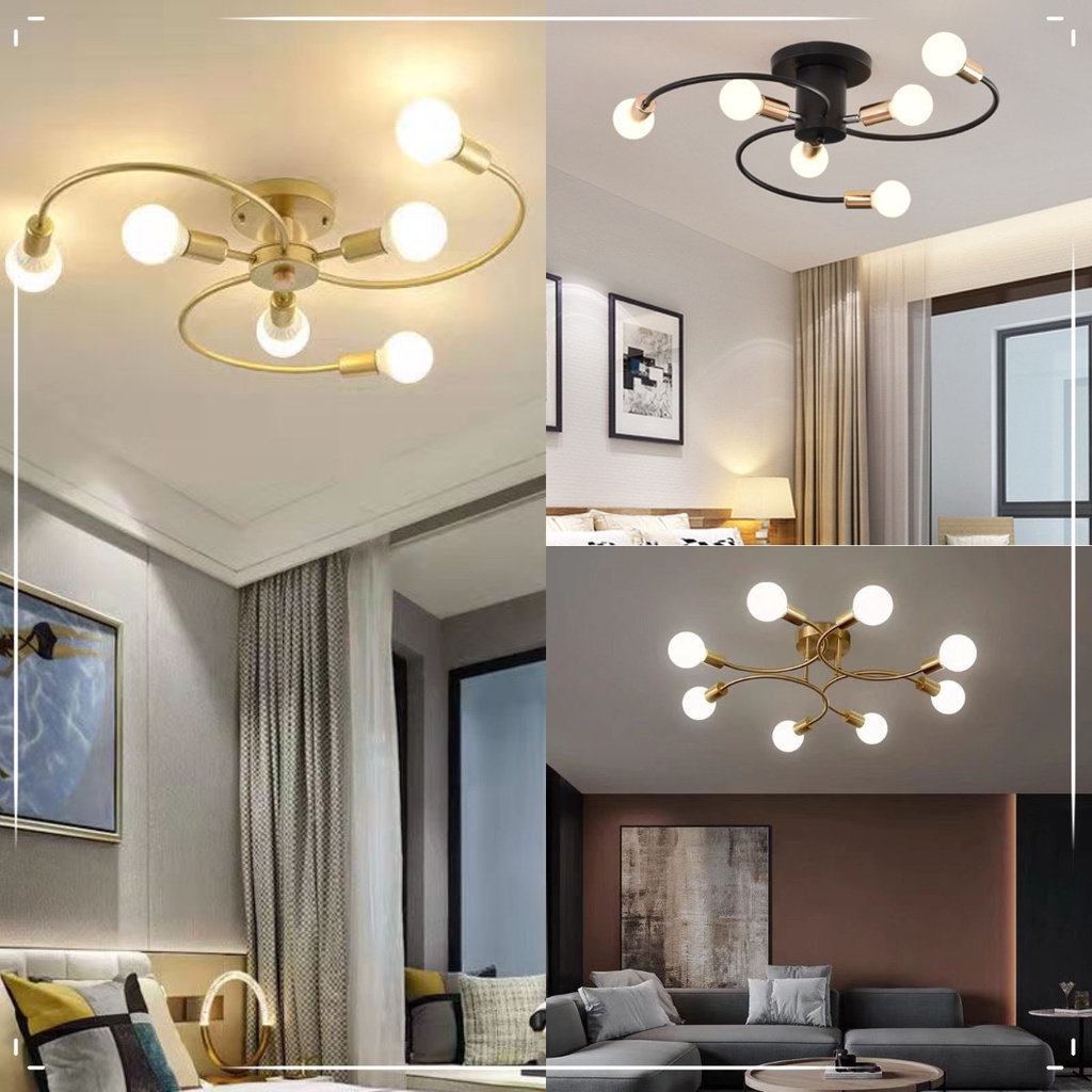 [6/8 headlight] modern chandelier, bedroom, living room, ceiling lamp