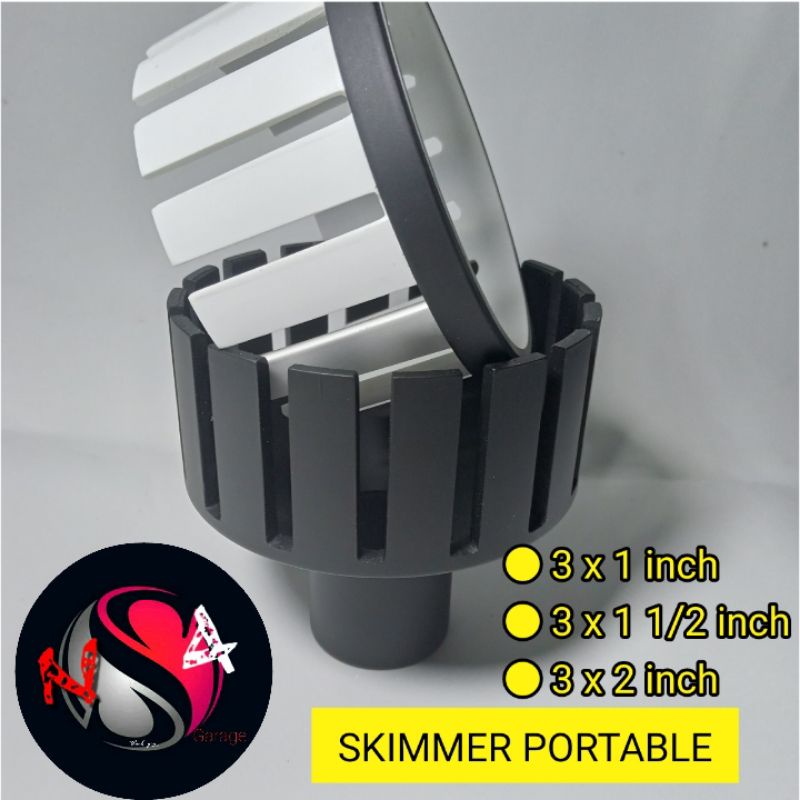 Portable SKIMMER/PORTABLE SKIMMER/KOI Pond SKIMMER/3 INCH Open Close