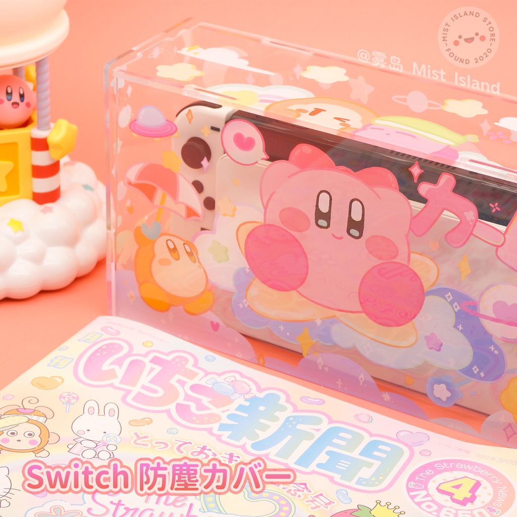 Nintendo Switch Oled Kirby Theme Dust Cover Acrylic Dock Cover Shopee Philippines
