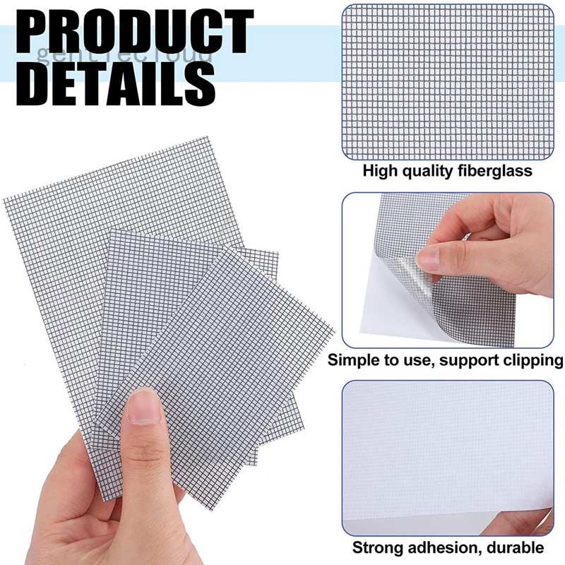 GC 10Pcs Window Screen Repair Tape Self Adhesive Screen Repair Kit