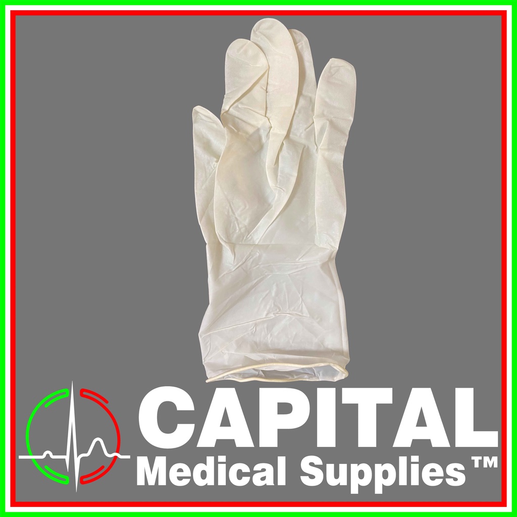 Disposable Latex Surgical Gloves, Sterile Gloves Latex, Powder Free, 5