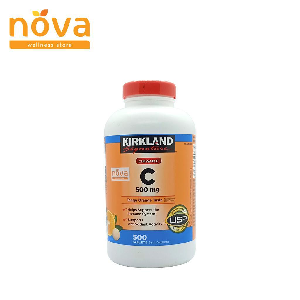 Kirkland Signature Chewable Vitamin C 500 mg Tangy Orange Taste 500
