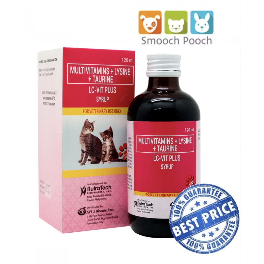 LC Vit Plus Multivitamins Cat and Kitten Syrup 120ml (1 Bottle