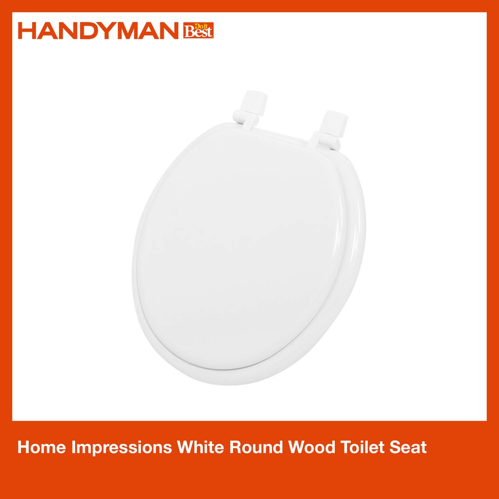 Home Impressions White Round Wood Toilet Seat Shopee Philippines