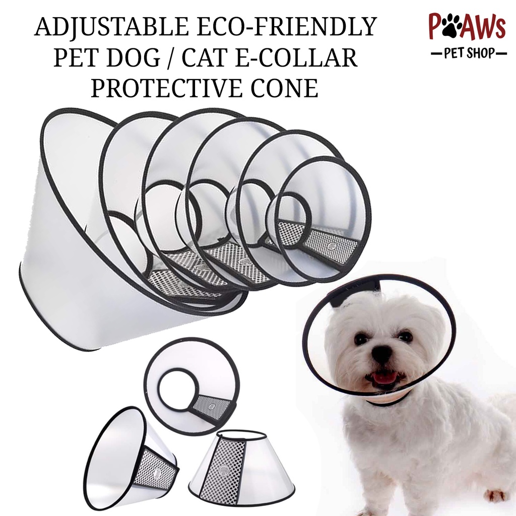 Adjustable Pet Dog Cone Ecollar, Cat Dog Safety Collar, Elizabethan