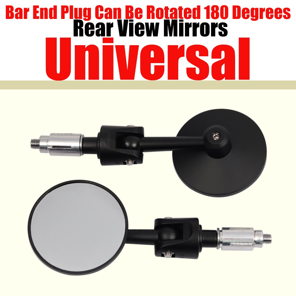 Motorcycle Bar End Rearview Rear View Mirror Side Mirrors For Yamaha