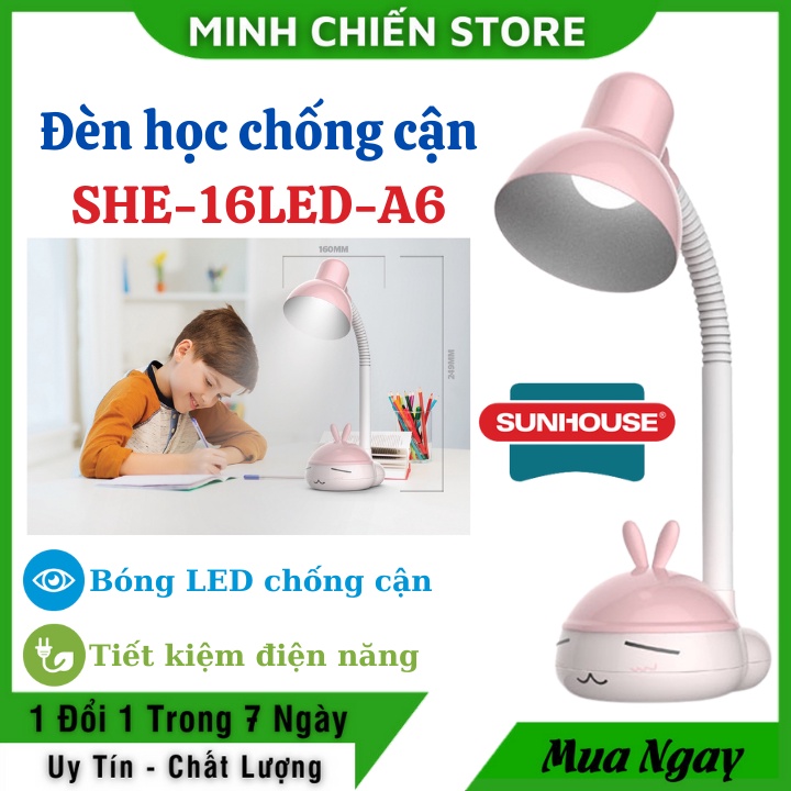 Sunhouse AntiClose Learning Lamp Cute Adjustable Table Lamp Easy To