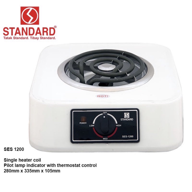 Standard Electric Stove Single Burner SES1200 Shopee Philippines