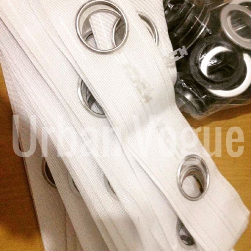 Eyelet Grommet/ Grommet rings for Curtain sold PER YARD Shopee Philippines