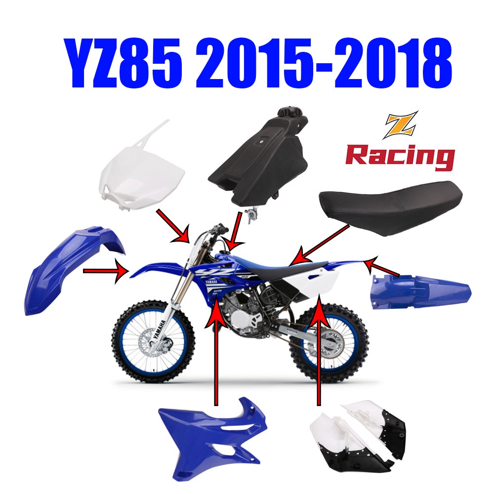 Yamaha YZ85 YZ 85 Full Body Kit Plastic Parts Fuel Tank Cushion for