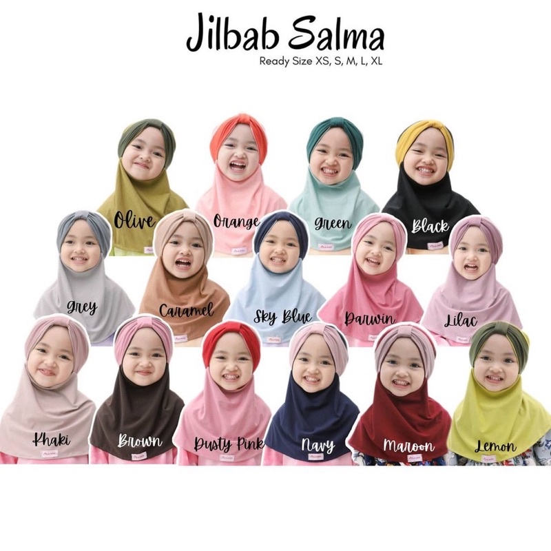 Prelove hijab Child hijab Salma | Shopee Philippines