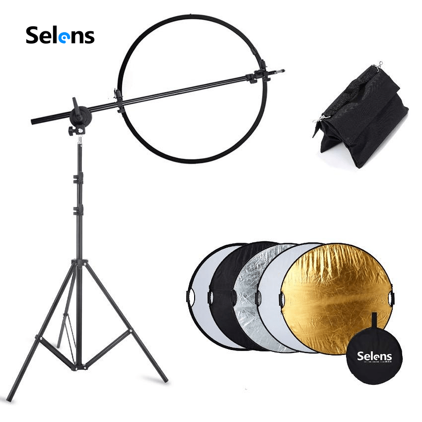 Selens Light Reflector Stand 5 in 1 Portable Photography Studio