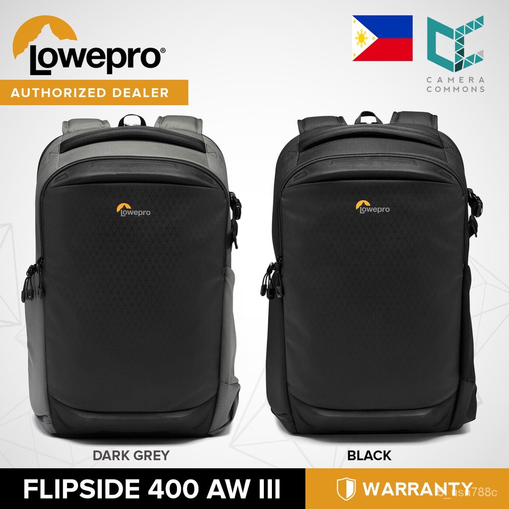 Lowepro Flipside 400 AW III Camera Backpack Black and Dark Grey uoBd