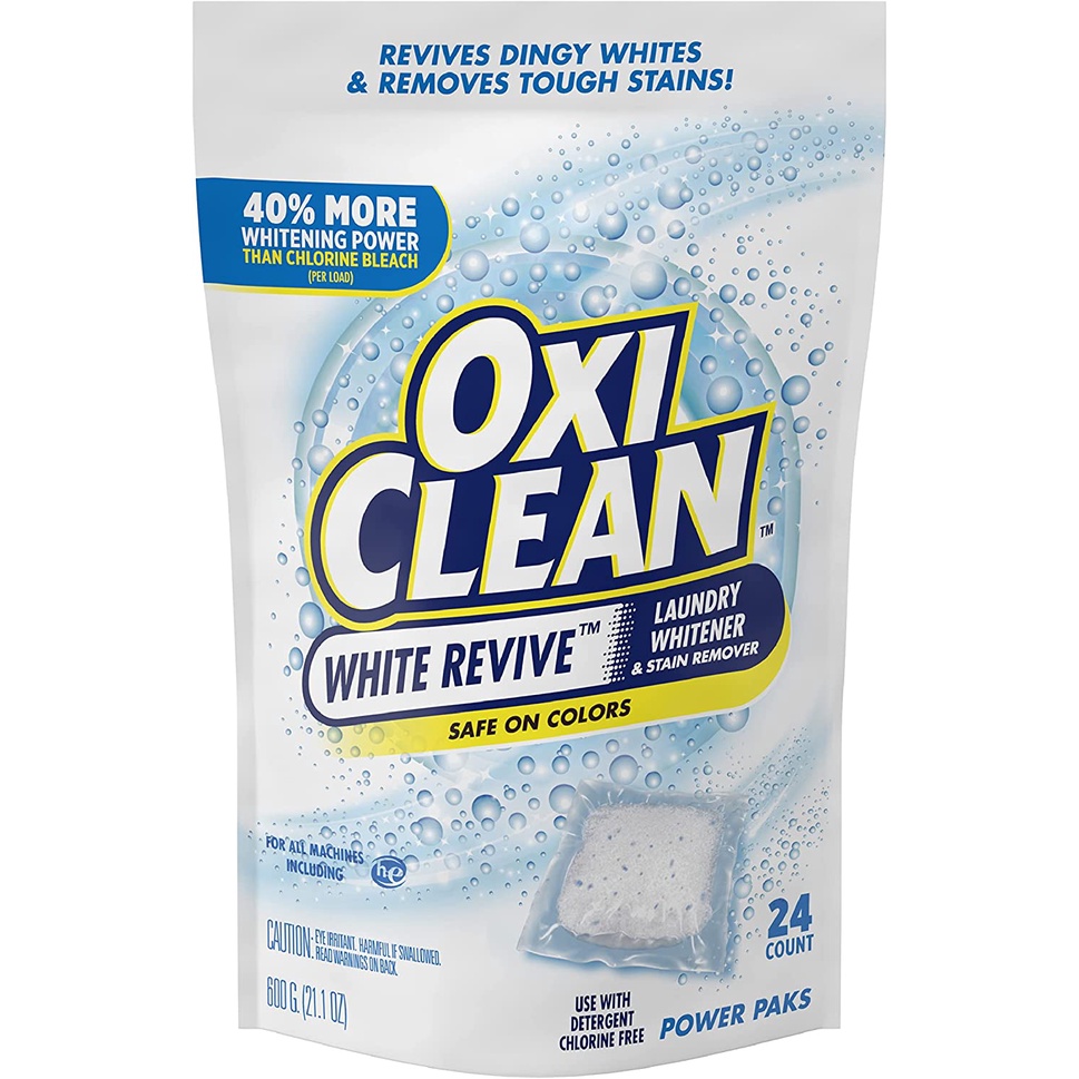 OxiClean White Revive Laundry Whitener and Stain Remover Safe on Colors
