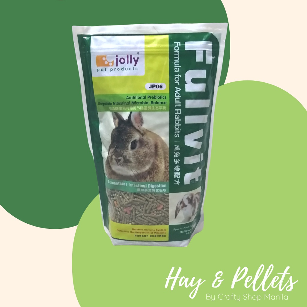 Jolly Fullvit Pellets for Adult Rabbits [Hay & Pellets] Shopee