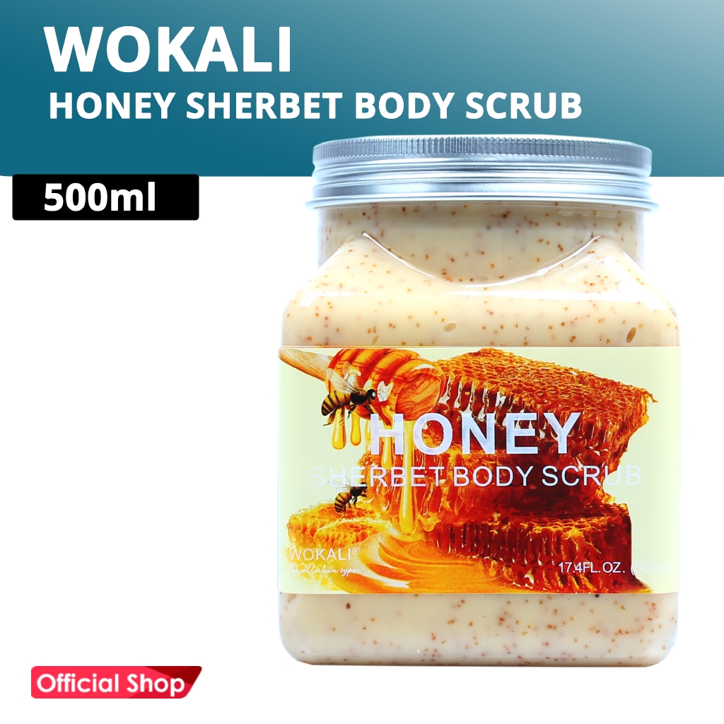 Wokali Honey Sherbet Body Scrub 500ml Shopee Philippines