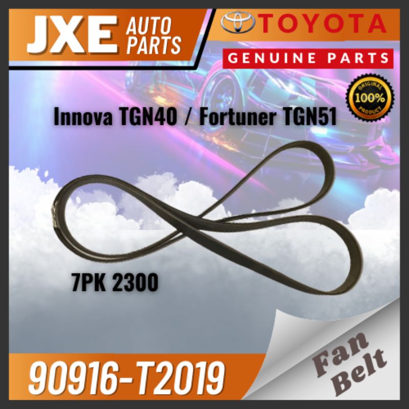 Toyota Fan Belt(90916-T2024) 7PK 2300 for Innova TGN40(1TR-FE Engine