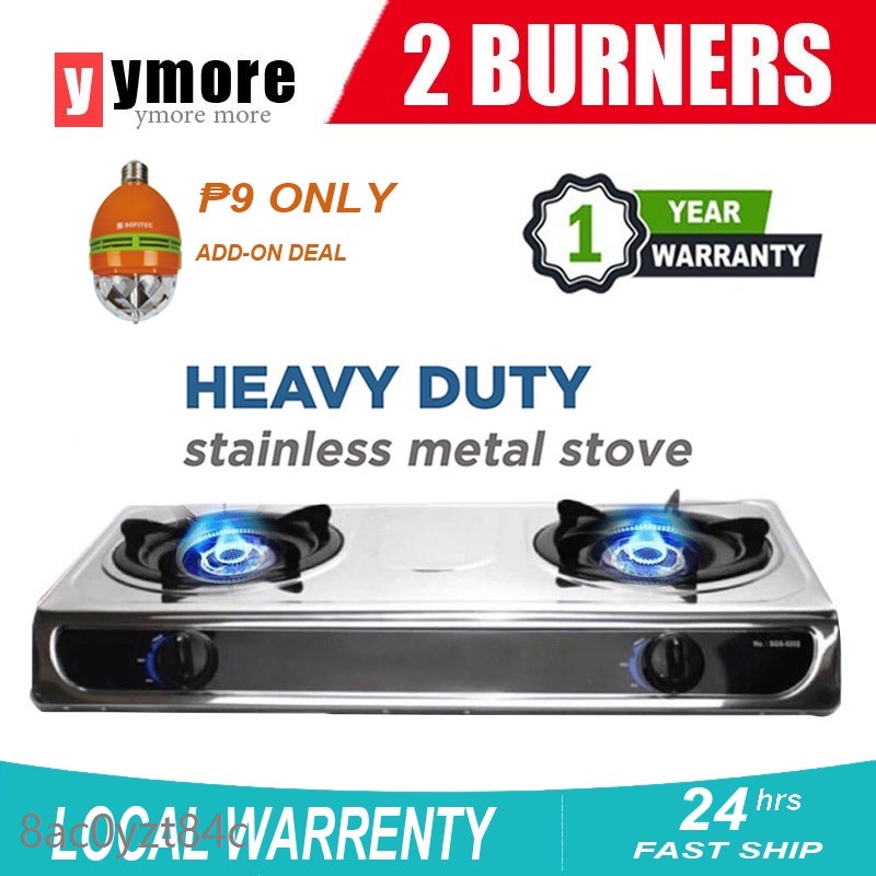 Standard LPG Gas Stove Double Burner Automatic Ignition Individual