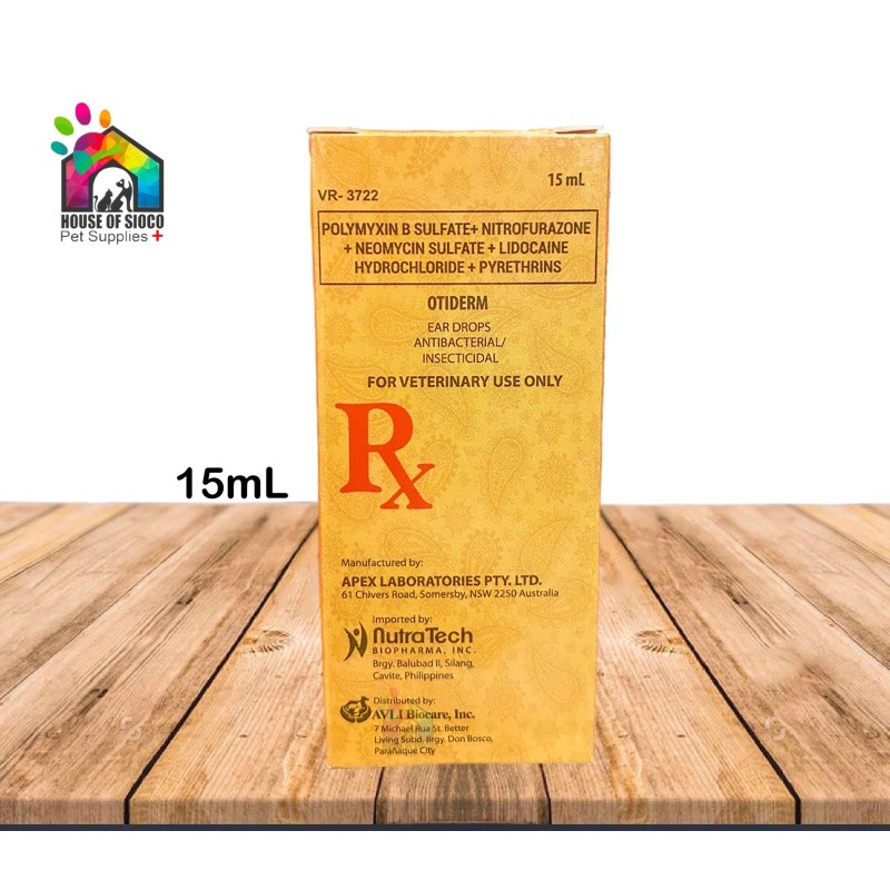 Otiderm Ear Drops 15ml Shopee Philippines