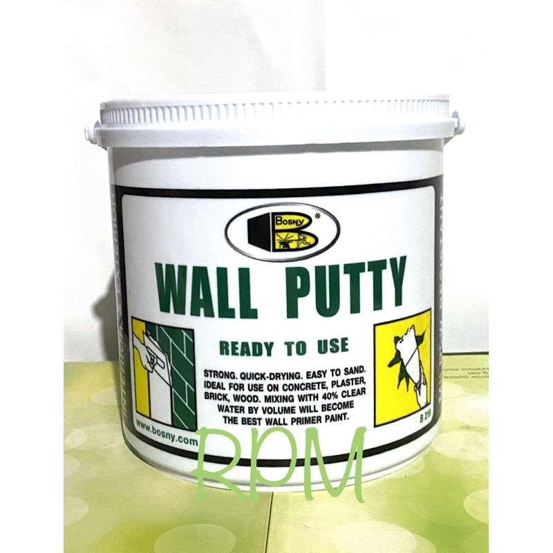 Bosny Wall Putty (5 kg) Shopee Philippines