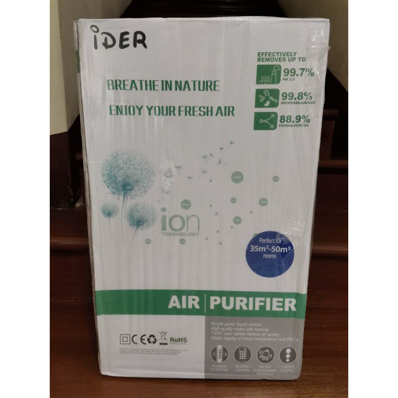 IDER Air purifier with HEPA filter and remote control Shopee Philippines