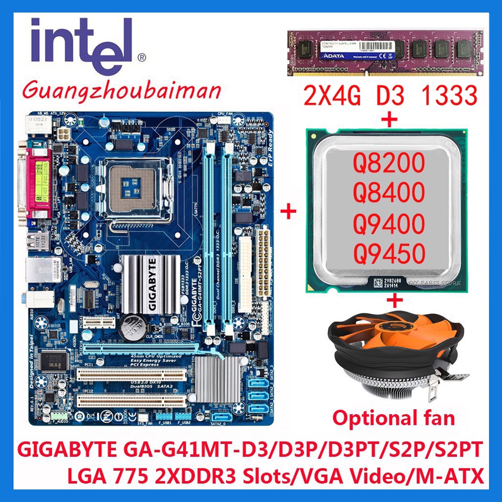 Used ASUS Gigabyte G41 motherboard Integrated Graphics + INTEL LGA 775