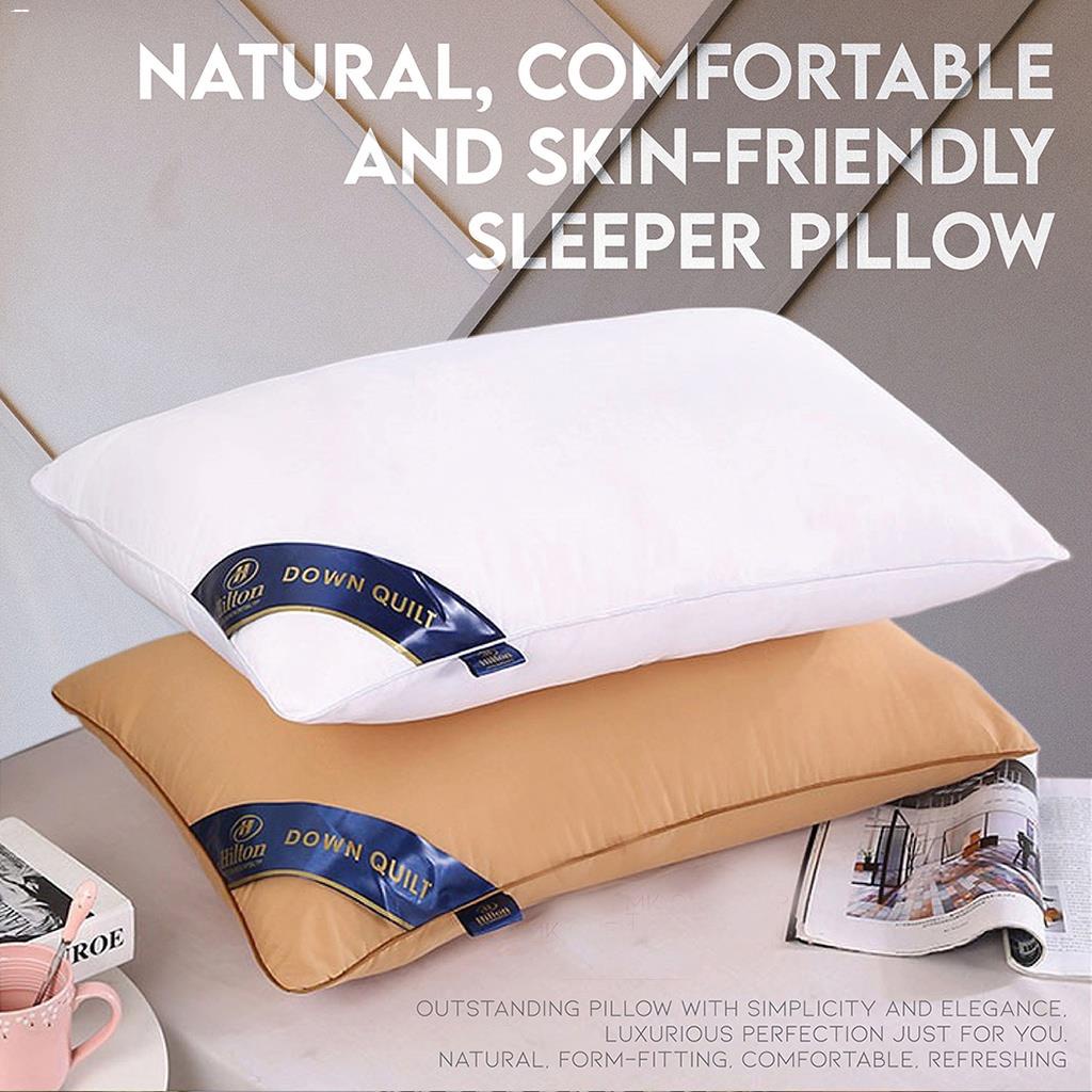 Pillows☜ 【In Stock】Authentic Premium Hilton Hotel Pillow 18x28