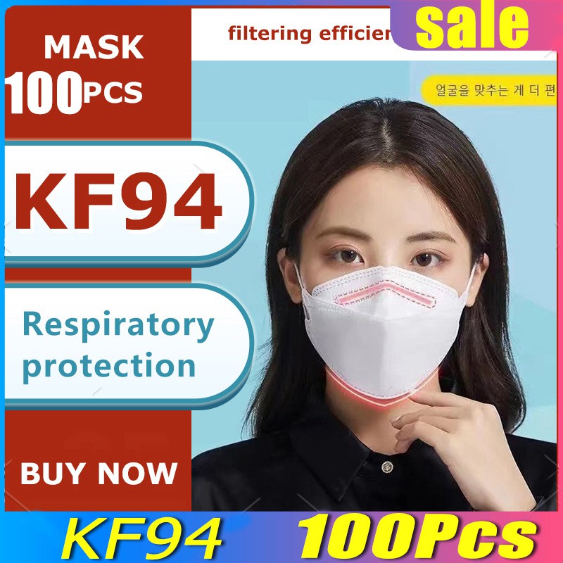 KF94 Mask 100 Pcs Korean Style FaceMask KF94 Mask Korea KF94 Face Mask Kn94 Washable Original