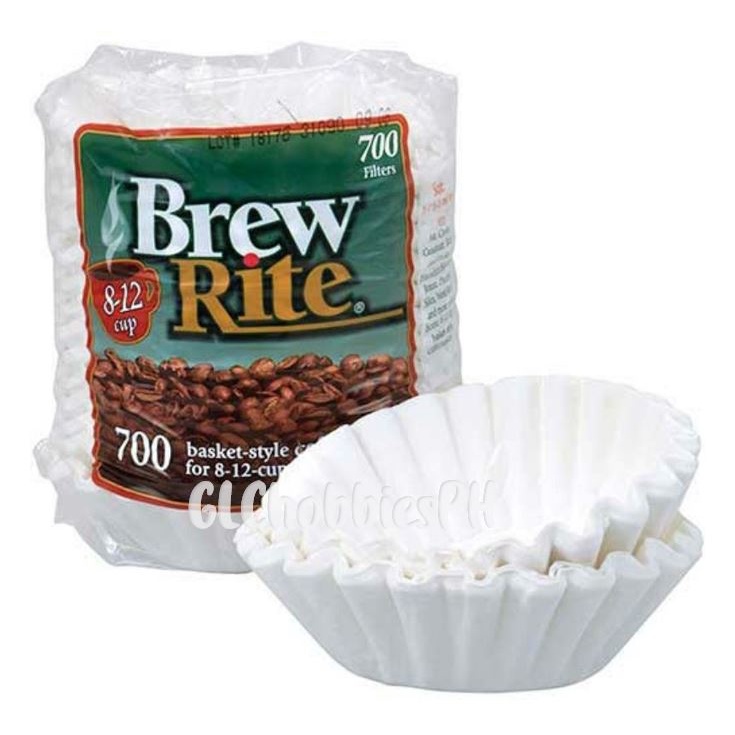 BREW RITE Coffee Filters basket style for 8 to 12 cups 700CT Disposable