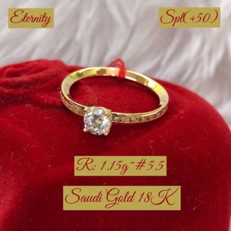 18K Saudi Gold Engagement Ring Shopee Philippines
